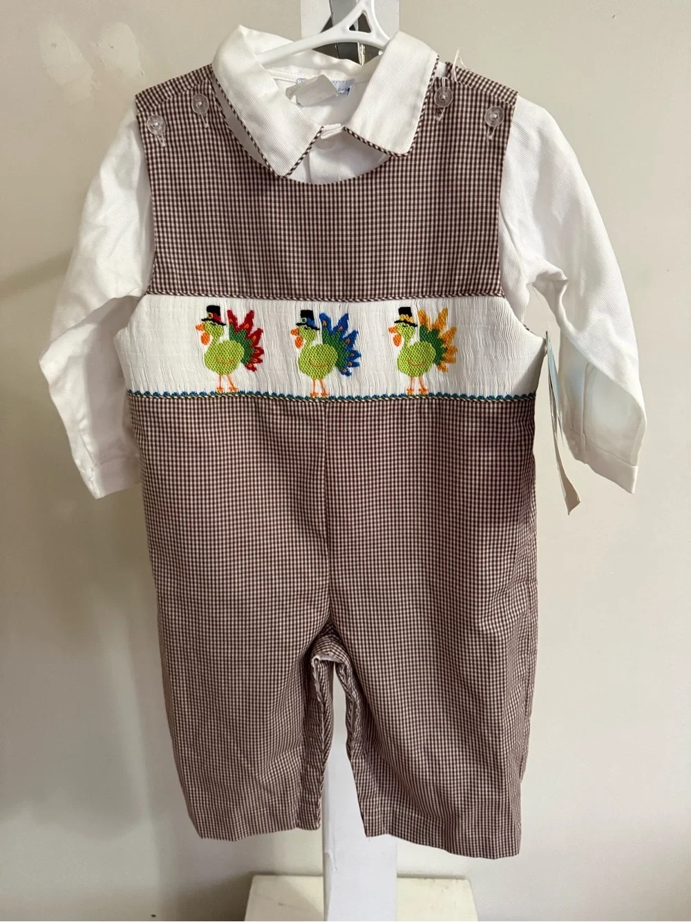 NWT Vive la Fete Smocked Thanksgiving Outfit